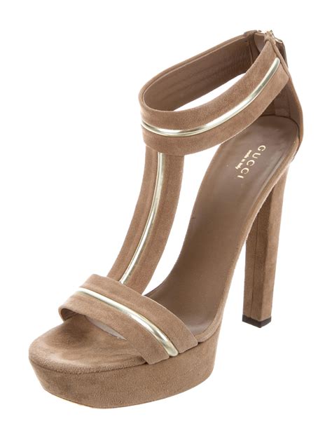 gucci suede platform sandal|platform Gucci sandals for women.